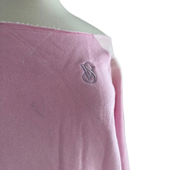 Victoria’s Secret On Point Off Shoulder Pink Purple Ombre Tye Dye Sweater Size L - Picture 7 of 12